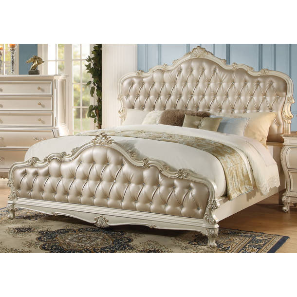 Rosdorf Park Chingford Solid Wood Sleigh Bedroom Set Wayfair Canada